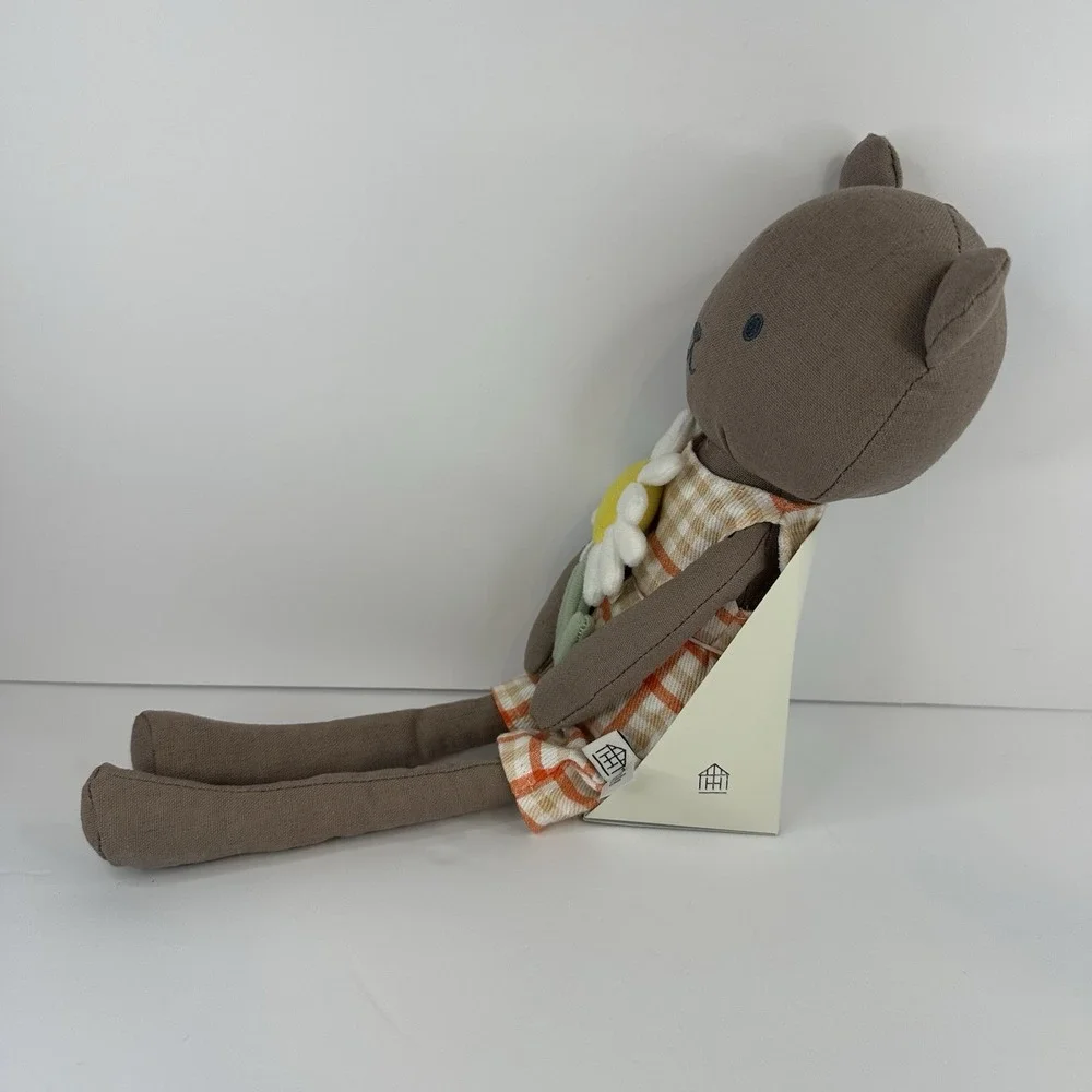 Hearth‎ And Hand Magnolia Bear With Flower Plush Doll Target Toy Summer Spring